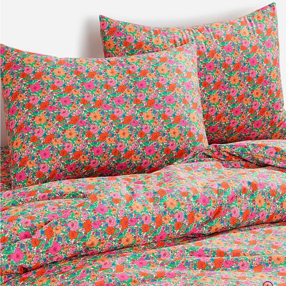 J.Crew King duvet set in Liberty® Meadow Song fabric